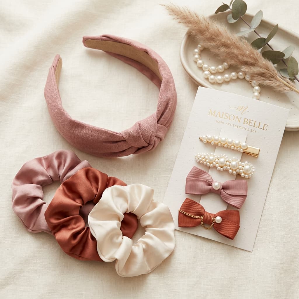 Satin Hair Accessories Set